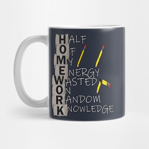 Funny Back to School Homework Definition Student & Teacher Fun Quote School Gift by tamdevo1